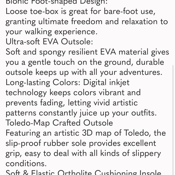 NWOT UIN Floral Slip On Loafer Sneakers Walking Shoe. Size 8 - Picture 9 of 9